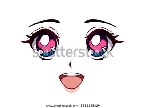 Anime Girl Face Template