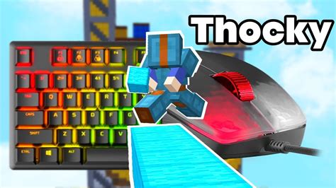 Thocky Keyboard Mouse Sounds ASMR Hypixel Bedwars YouTube