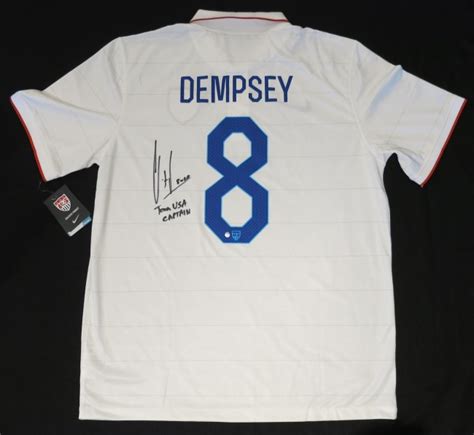 Clint Dempsey Autographed USA Team Soccer Jersey - The Autograph Source