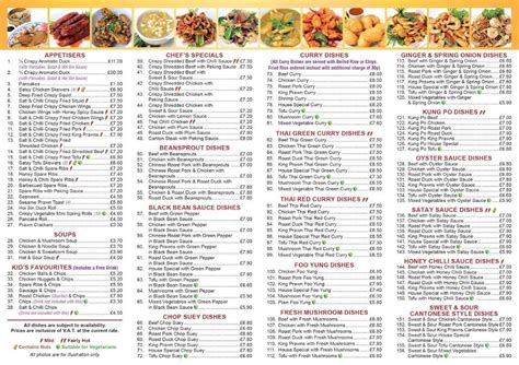 Online Menu Of Po Lee Chinese Takeaway Restaurant Exeter United