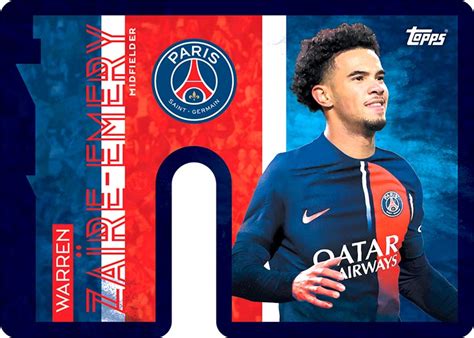 2023 24 TOPPS Paris Saint Germain Official Team Set Soccer Cards