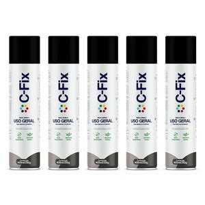 Kit 6 Tintas Spray Preto Semi Brilho Uso Geral 400ml C Fix Leroy Merlin