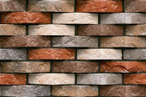 Multi Color Brick D Elevation Tiles Design Lorison Tiles Llp