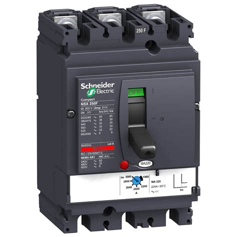 Schneider Electrical Molded Case Circuit Breaker Compact Nsx F Ma