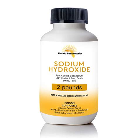 Sodium Hydroxide 99 9 Pure Food Grade Beads Caustic Soda Lye 2 Lbs Pounds