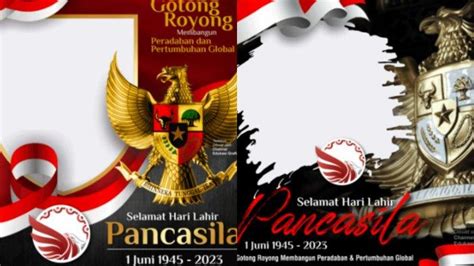 Kumpulan Twibbon Hari Lahir Pancasila 2023 Dengan Desain Keren Dan