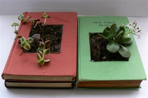 Recycled Book Planters · How To Make A Book Planter · Papercraft On Cut Out Keep