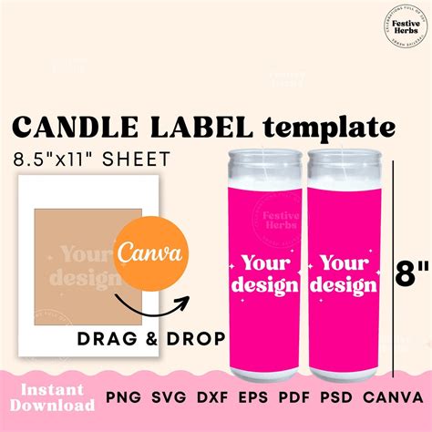 Prayer Candle Template Prayer Candle Label Template Download Custom Prayer Candle Sticker