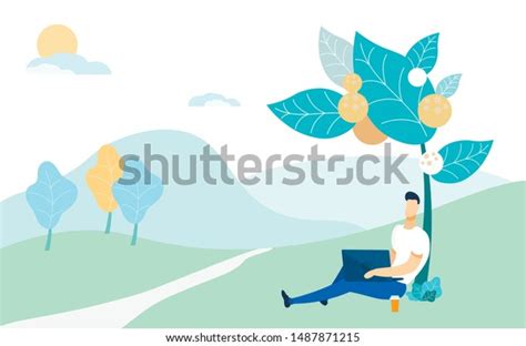 Man Relaxing Under Tree Images Stock Photos Vectors Shutterstock