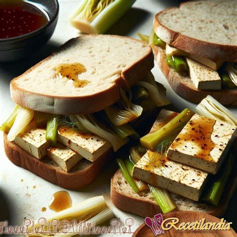 Sándwiches de tofu con hinojo marinado Recetilandia