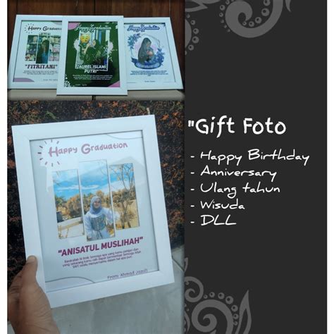 Jual Bismillah Gift Ultah Kado Ulang Tahun Cetak Foto Plus Bingkai