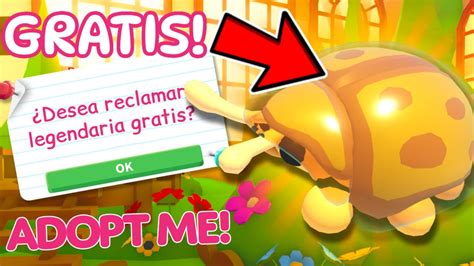 Como Tener Escarabajo Tortuga Dorado Legendario Gratis En Adopt Me