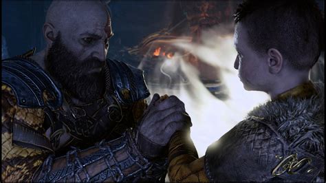 обои Бог войны God of War 2018 Кратос PlayStation 4 1920x1080