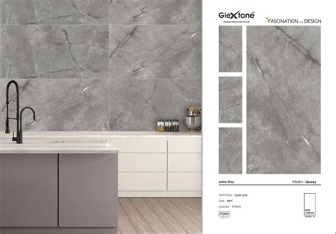 X Glextone Brand Polished Glazed Vitrified Floor Tiles