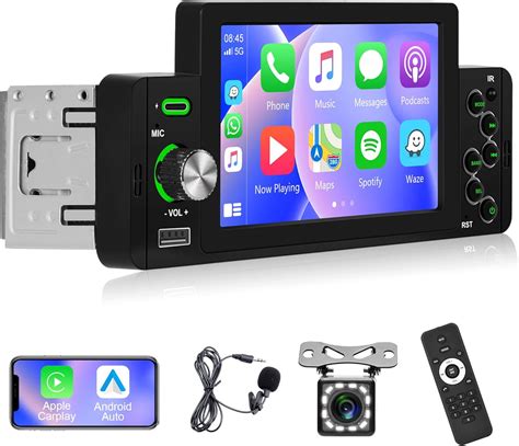 Araba Stereo Tek Din Kablosuz Apple Carplay Android Oto Araba Radyo