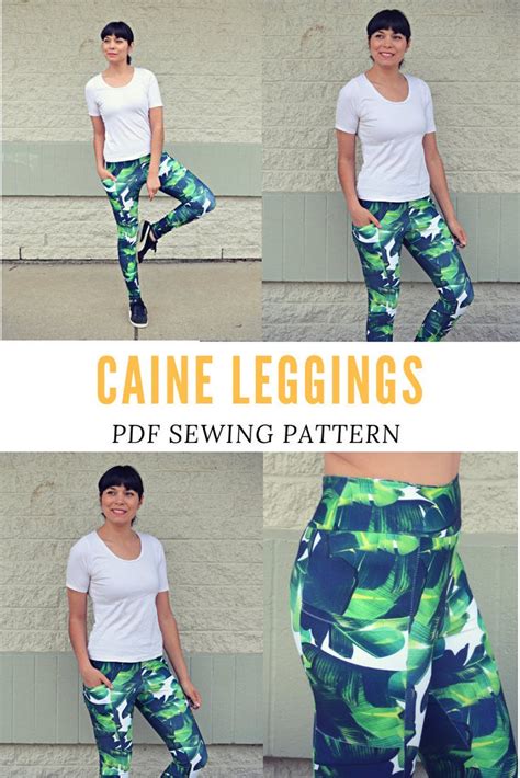 Caine Leggings Pdf Sewing Pattern Printable Pdf Sewing Etsy Sewing