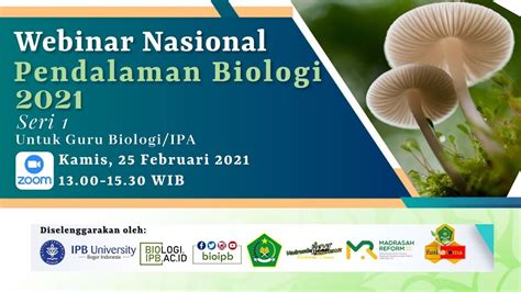 Webinar Nasional Pendalaman Biologi Seri Youtube