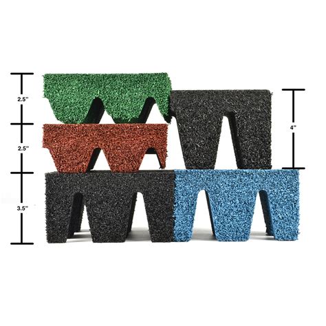 Rubber Playground Mats Outdoor Bounce Back Tiles