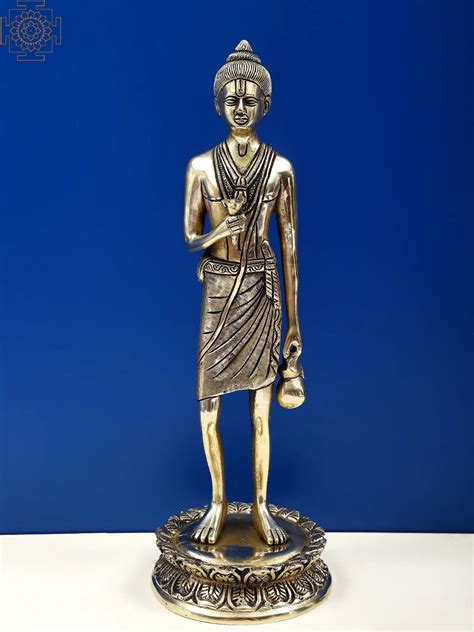 12 Brass Lord Neelkanth Varni Statue Handmade Exotic India Art