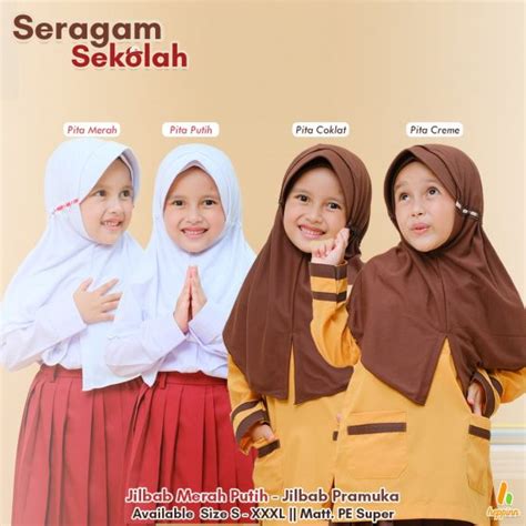 Seragam Jilbab Sekolah Heppinn Muslim Wears