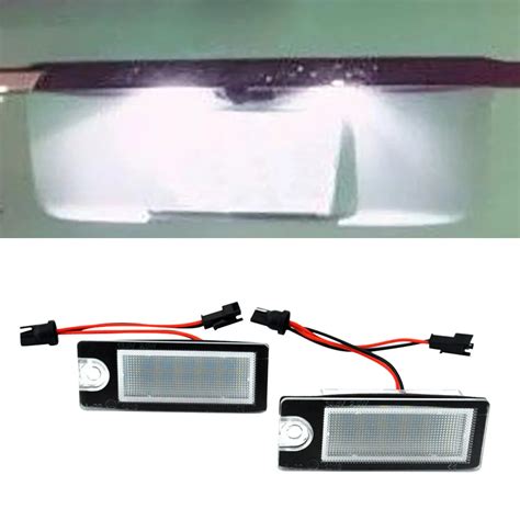 Luz Blanca Para Matr Cula De Coche L Mpara Con Forma De N Mero Led