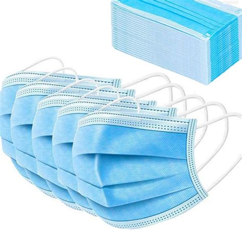 Fda Ce Disposable Ply Face Mask With Earloop Blue Box Of Masks