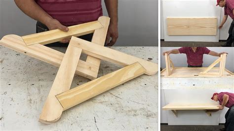 Mesa Abatible De Madera F Cil De Hacer Paso A Paso Youtube