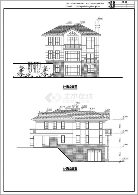 某市郊楼盘经典精选单体别墅建筑全套方案设计施工cad图纸住宅小区土木在线