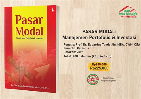 Buku PASAR MODAL MANAJEMEN PORTOFOLIO DAN INVESTASI Lazada Indonesia