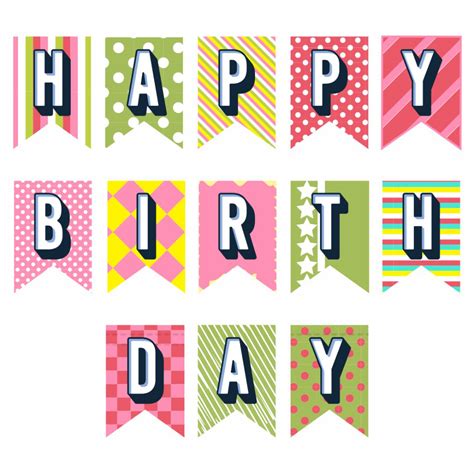 Happy Birthday Printable Banner Letters Happy Birthday Banner