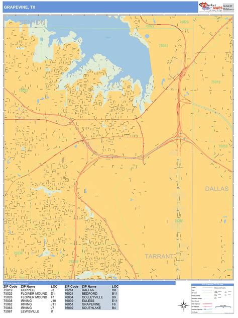 Grapevine Tx Zip Code Map United States Map