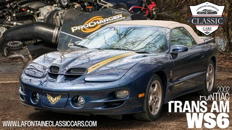 PROCHARGED 2002 Pontiac Trans Am WS6 YouTube