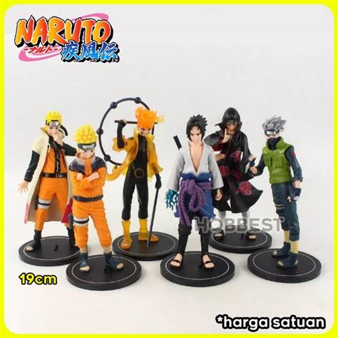 Jual Action Figure Naruto Harga Satuan Miniatur Topper Kue Pajangan