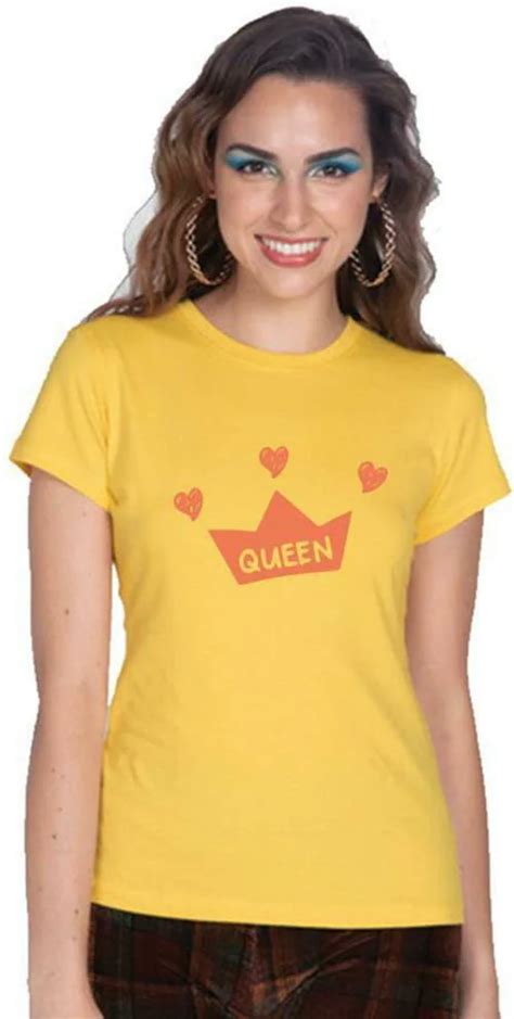 Buy Dreamkarts Women Yellow Printed Pure Cotton Round Neck T Shirt M Online At Best Prices In