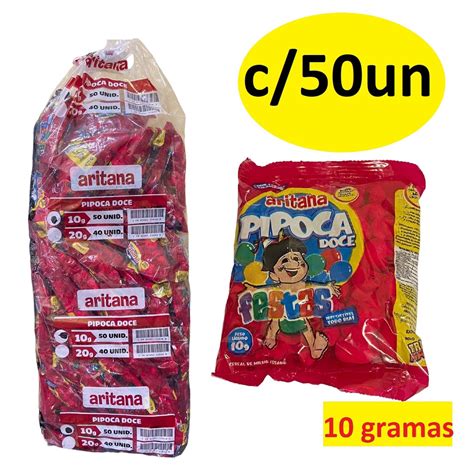 Fardo De Mini Pipoca 50 Unidades De 10gr Aritana Shopee Brasil