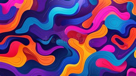 Vibrant Abstract Colorful Waves Background Dynamic And Vivid Abstract