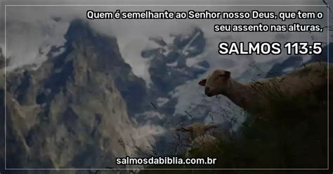 Salmo 113 5 Quem é semelhante ao Senhor nosso Deus Salmos da Bíblia