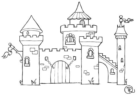 Coloriages Chateau B Timents Et Architecture Dessins Colorier