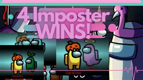 Winning Imposter Games In A Row Among Us Gameplay Youtube