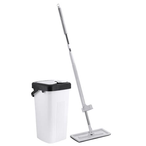 Self Cleaning - Self Drying Premium Flat Mop & Bucket System ...