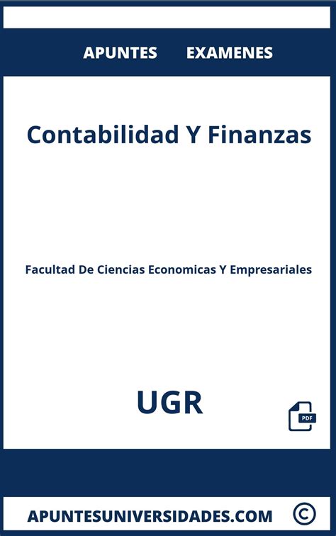 Examenes Y Apuntes De Contabilidad Y Finanzas Ugr