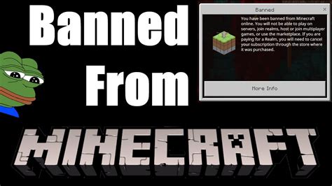 You Can Get Banned From Minecraft Youtube