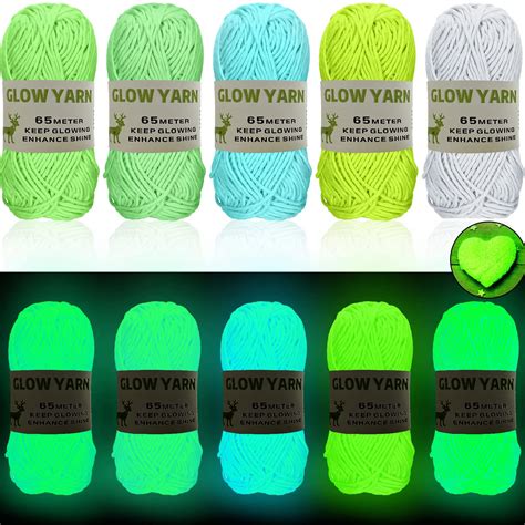 Upgrade Yarn Glow In The Dark Glow Luminous Yarn Knitting Glow Thread