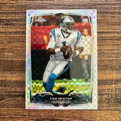 Topps Chrome Cam Newton Base X Fractor Carolina Panthers Ebay