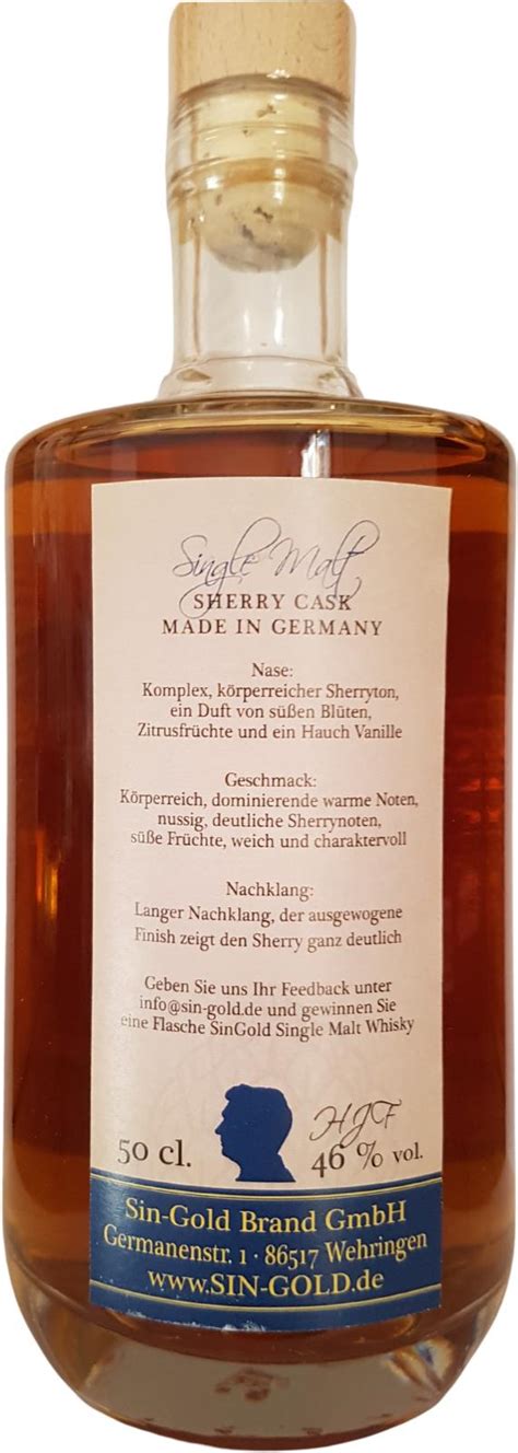 Sin Gold Sherry Cask Ratings And Reviews Whiskybase