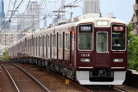 やましお On Twitter 阪急1000系 1019f Tk1402 「特急 大阪梅田」 阪急神戸線の最新編成である1019fが日中