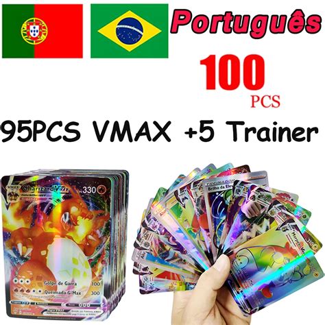 Novos Cart Es Pokemon Portugueses Vmax Charizard Pikachu Carte