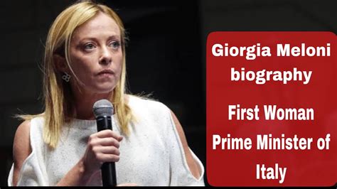 Giorgia Meloni Biography // Giorgia Meloni First Woman Prime Minister ...