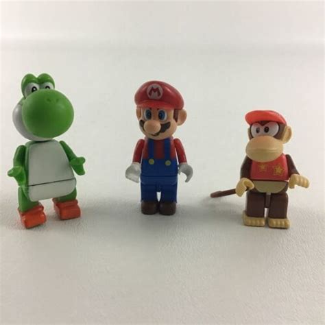 K Nex Nintendo Super Mario Bros Buildable Figures Diddy Kong Yoshi