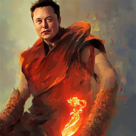 Elon Musk As A Firebender Portrait Elegant Stable Diffusion Openart